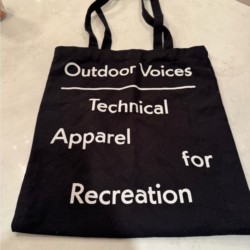 Outdoor Voices Black Tote Bag